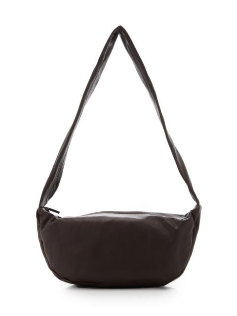 ST. AGNI Crescent Leather Bag brown