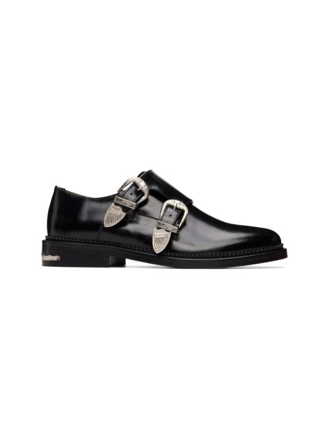 TOGA VIRILIS Black Polido Monkstraps