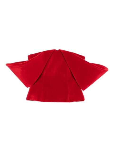 David Koma velvet corset top
