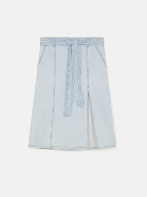 Stella McCartney Belted Denim Skirt