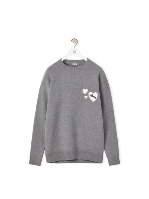 Loewe LOEWE heart sweater in wool