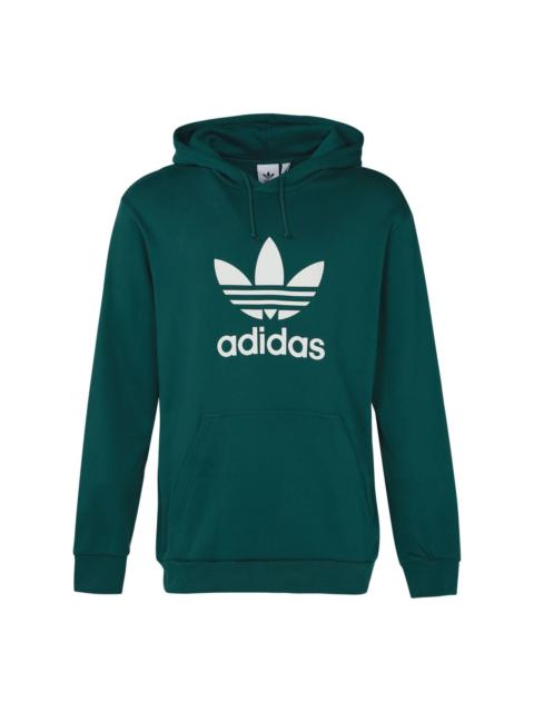 adidas originals hooded Drawstring Pullover Green EJ9681