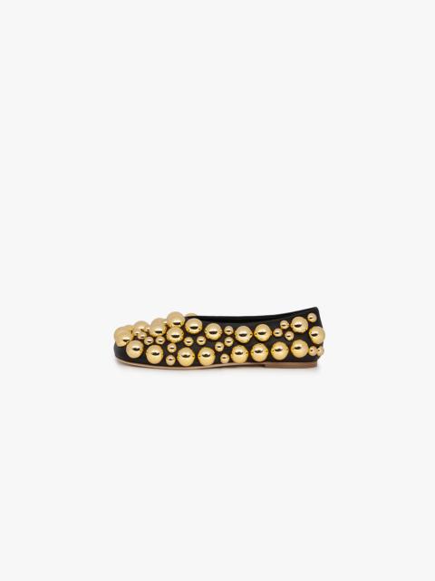 DORA EVENING EMBELLISHED FLAT BLACK SILVER GOLD