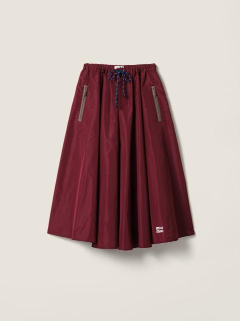 Miu Miu Technical fabric skirt