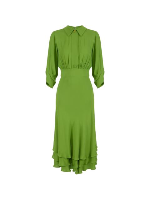 ELISABETTA FRANCHI buttoned midi dress
