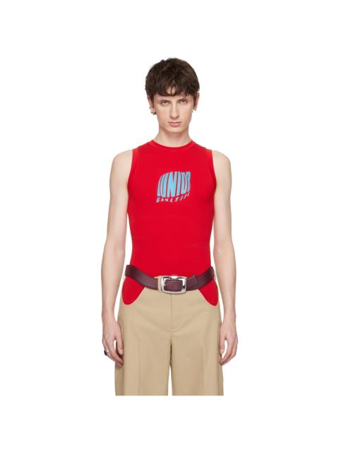 Jean Paul Gaultier Red 'The Junior Gaultier' Tank Top