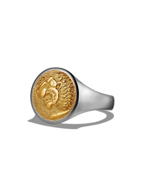 DAVID YURMAN Men's Petrvs Lion Pinky Ring in Sterling Silver - Silver