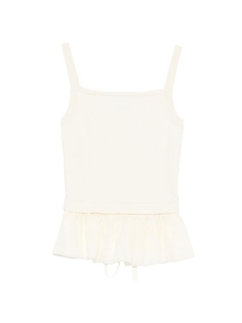 JUUN.J ruffled ribbed top