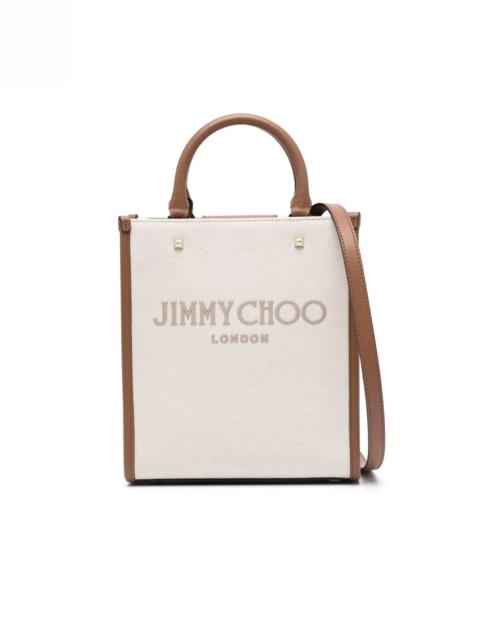 JIMMY CHOO mini Avenue canvas tote bag