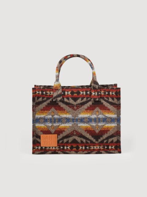 Sandro Small patterned Kasbah tote bag