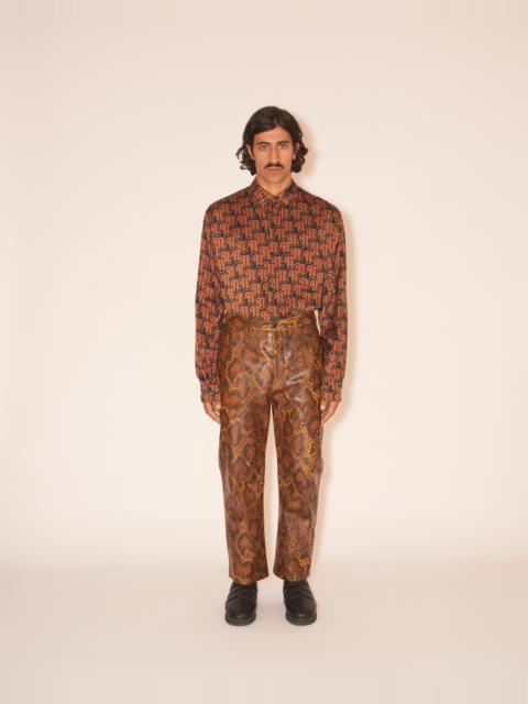 Nanushka JETT - 5 pocket trouser - Snake skin