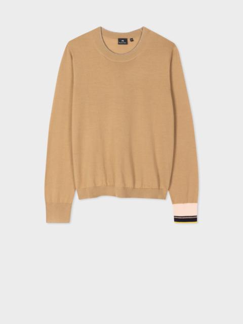 Paul Smith Wool Sweater With Metallic Cuff