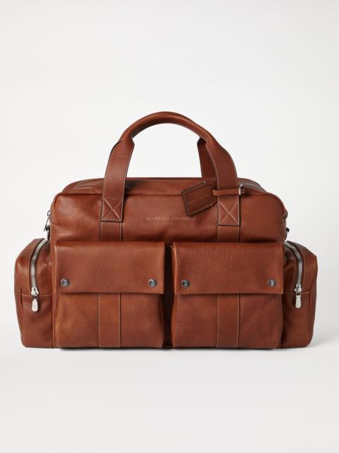 Brunello Cucinelli Grained calfskin leisure bag