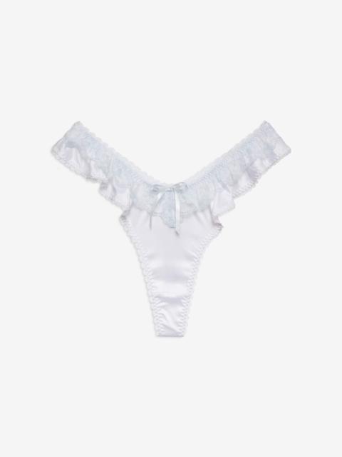 For Love & Lemons Sweetheart Ruffle Thong Panty
