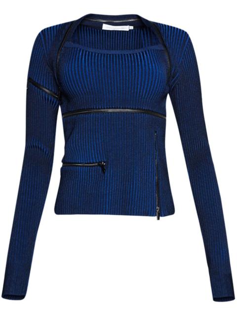 Revaler detachable-sleeve top