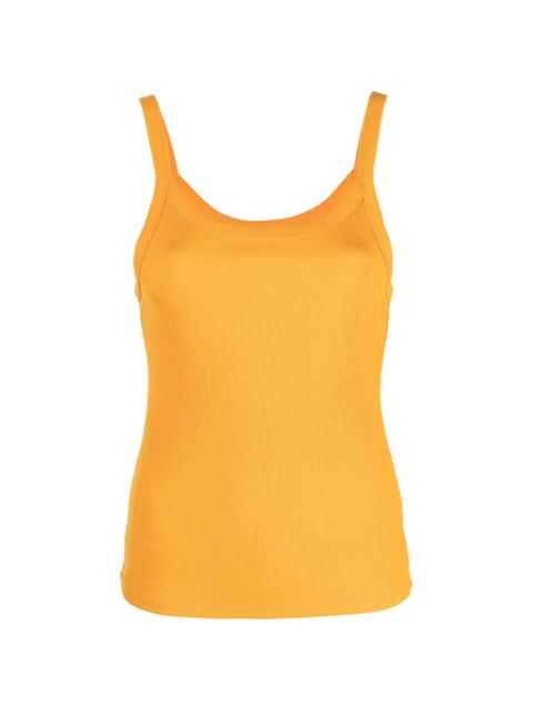 fine-ribbed tank top