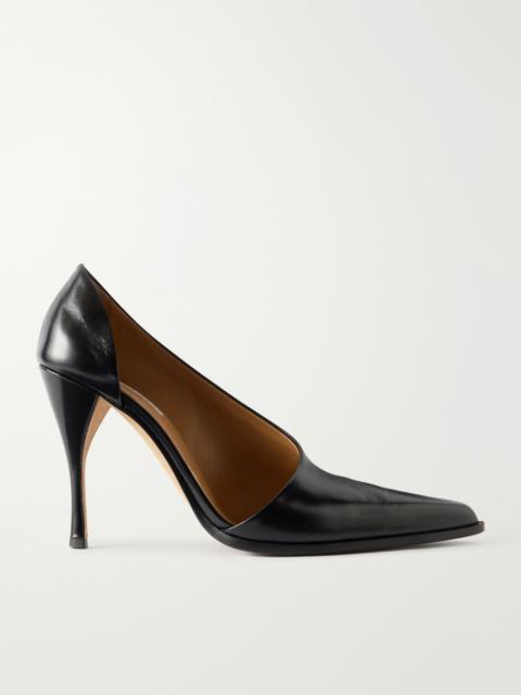 Calvin Klein Collection Rea leather pumps Black