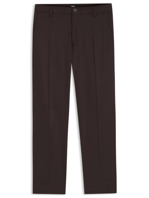 BOSS STRAIGHT-FIT TROUSERS IN STRETCH TWILL