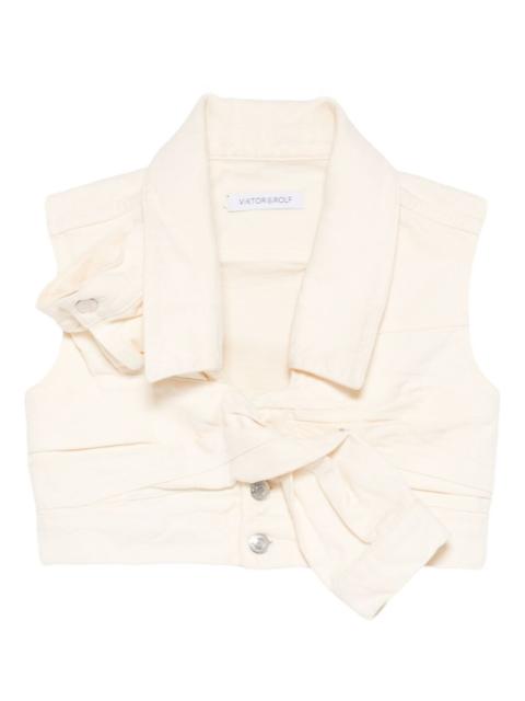 VIKTOR & ROLF tie-detail top