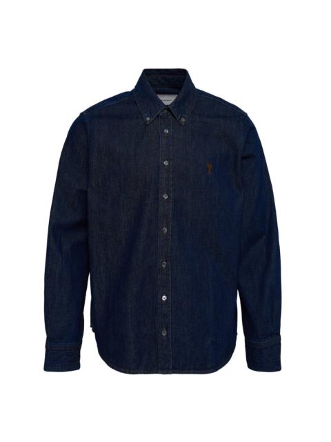 AMI Paris Contrasted AMI De Coeur Shirt