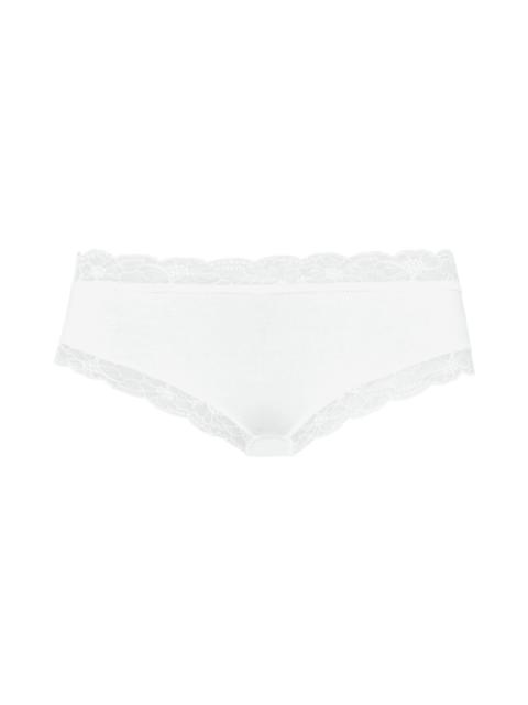 HANRO Cotton Lace Lace Trim Cotton Hipster