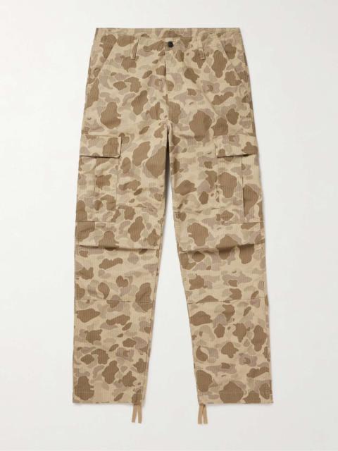 Carhartt WIP Aviation Straight-Leg Camouflage-Print Cotton-Twill Cargo Trousers