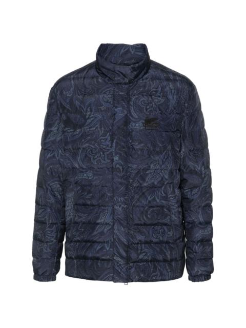 paisley-print padded jacket