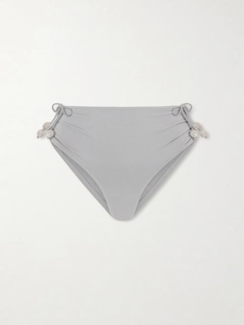 ERES Christie Embellished Stretch-jersey Bikini Briefs