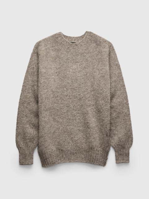 HOWLIN' "Birth of the Cool" Wool Sweater in Mixed Shrooms