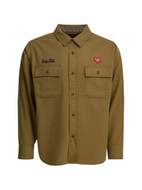 Human Made Work embroidered shirt jacket