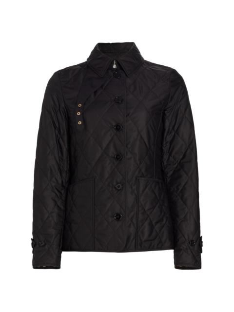 Burberry Women's Fernleigh Quilted Logo Jacket - Black