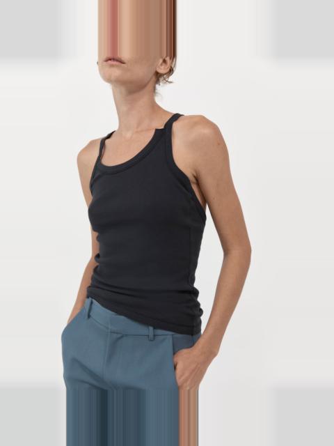 ST. AGNI Organic Cotton Abstract Singlet - Black