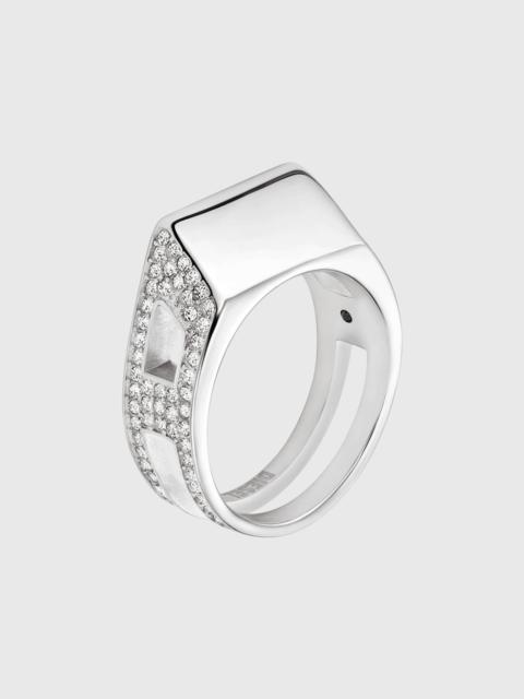Diesel STAINLESS STEEL PAVE BAND RING