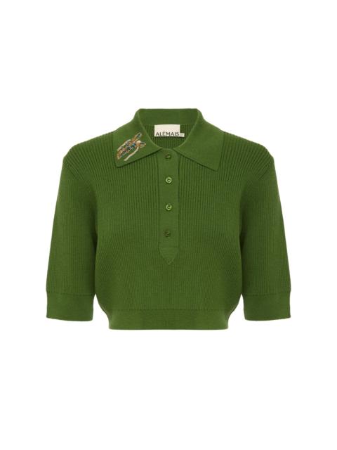 ALÉMAIS Sea Star Embellished Knit Top