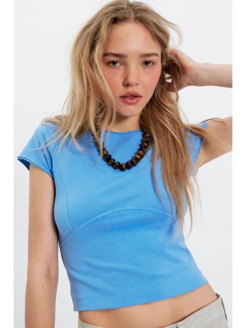 FREE PEOPLE We The Free Protagonist Cropped Cap Sleeve Tee