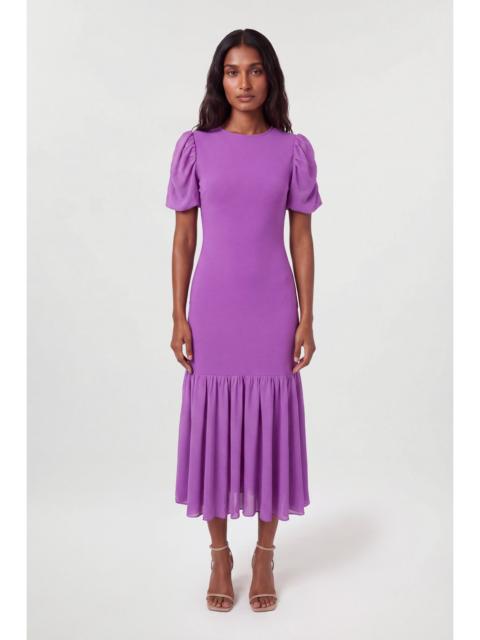 KAREN MILLEN Bandage Figure Form Chiffon Sleeve Knit Dress