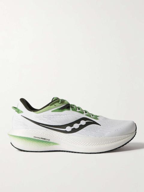 Triumph 21 Rubber-Trimmed Mesh Running Sneakers
