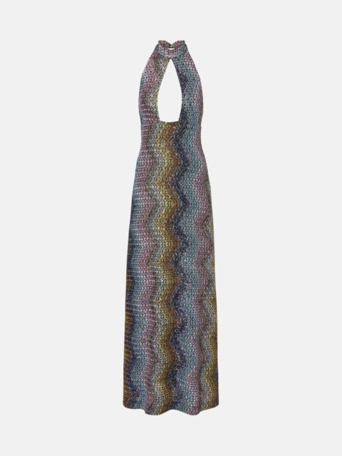 Missoni Cutout sequined lamé gown
