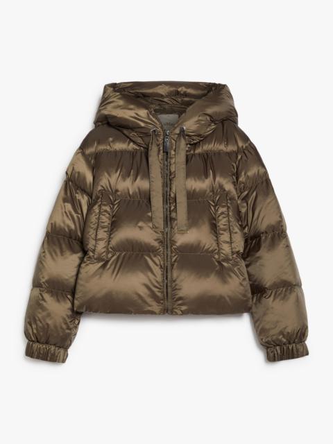 Max Mara SEIE Cropped down jacket in quilted water-repellent fabric