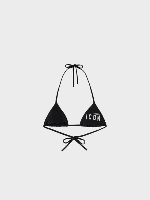 DSQUARED2 BE ICON TRIANGLE BIKINI TOP