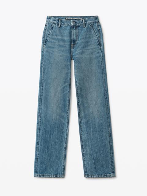 Alexander Wang EZ MID-RISE STRAIGHT-LEG JEAN IN DENIM