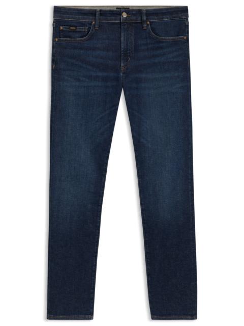 BOSS SLIM-FIT JEANS IN BLUE PERFORMANCE DENIM