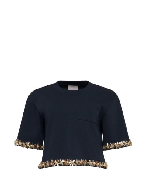 Cinq à Sept Sunflare embellished T-shirt