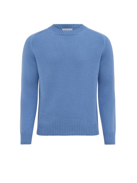 GABRIELA HEARST Francesco Knit Sweater in Light Blue Denim Cashmere