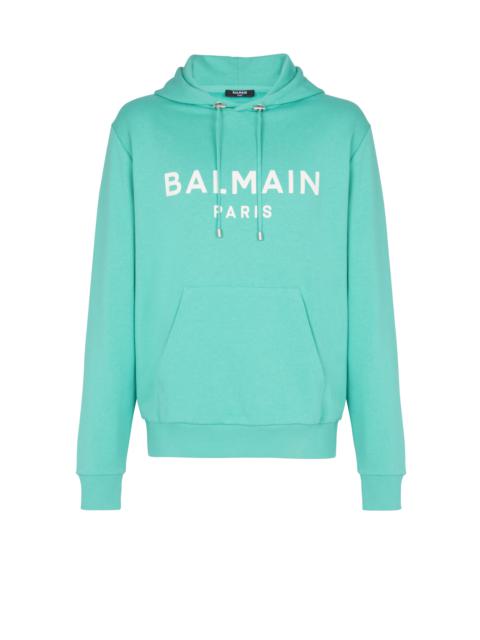 Cotton printed Balmain logo hoodie