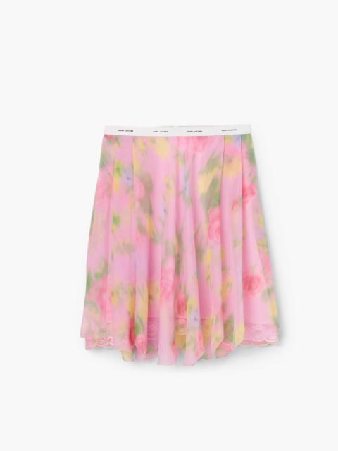 Marc Jacobs BLURRED FLORAL CHIFFON SKIRT