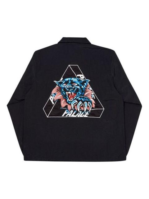 PALACE PALACE Triangle Pattern Logo lapel Jacket Unisex Black P17JK072