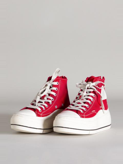 R13 Kurt High Top Sneaker - Red | R13 Denim Official Site