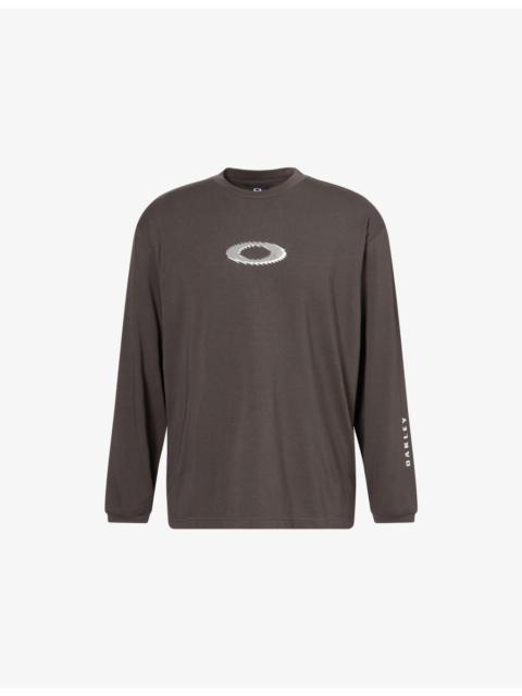 OAKLEY New Retro Long-Sleeves Stretch-Cotton Blend T-Shirt
