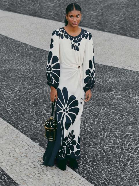 FARM RIO Black Palermo Cut Out Lenzing™ Ecovero™ Viscose Maxi Dress